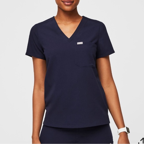 FIGS | Navy Catarina One-Pocket Scrub Top XXS - Picture 1 of 3